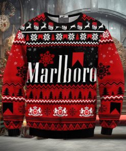 Marlboro Letter Print Ugly Christmas Sweater