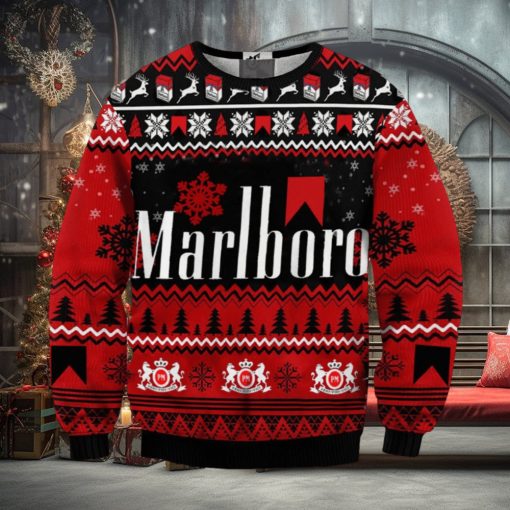 Marlboro Letter Print Ugly Christmas Sweater