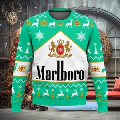 Marlboro Menthol Cigarette Ugly Christmas Sweater