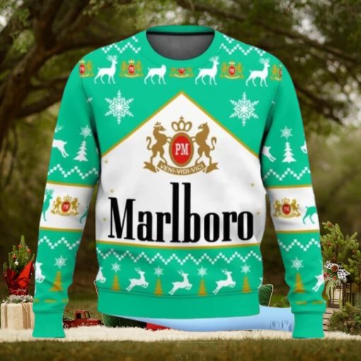 Marlboro Menthol Cigarette Ugly Christmas Sweater