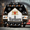Marlboro Print Fun Ugly Christmas Sweater