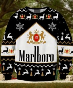 Marlboro Print Fun Ugly Christmas Sweaters