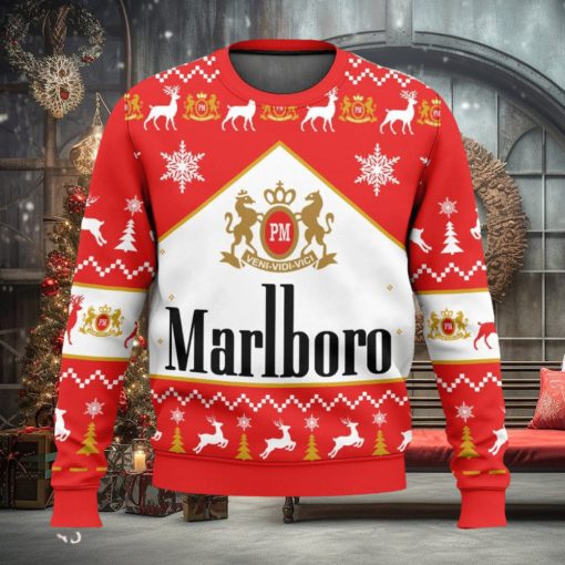 Marlboro Ugly Christmas Sweater 2023 Christmas Gift 3D Sweater