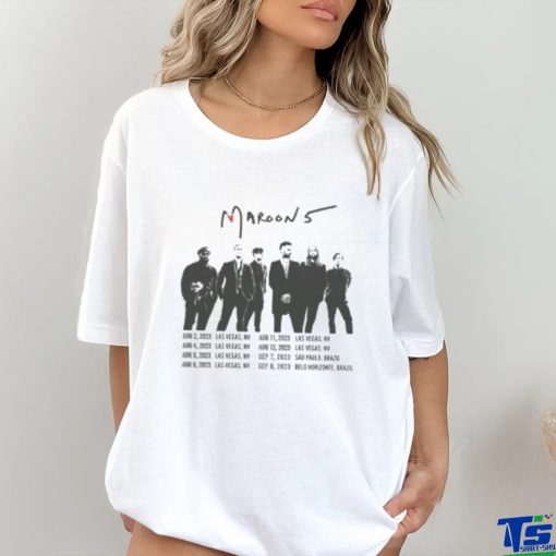 Maroon 5 Band Tour 2023 Las Vegas Merch, Maroon 5 Music Band Tour 2023 Shirt, Maroon 5 Tour Dates Las Vegas Shirt