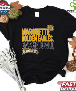 Marquette Basketball Text Logo Overlay Shirt