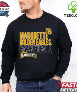 Marquette Basketball Text Logo Overlay Shirt