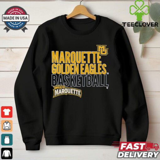 Marquette Basketball Text Logo Overlay Shirt