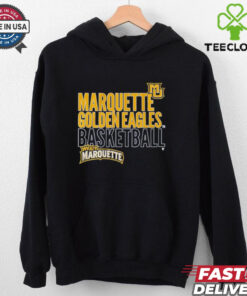 Marquette Basketball Text Logo Overlay Shirt