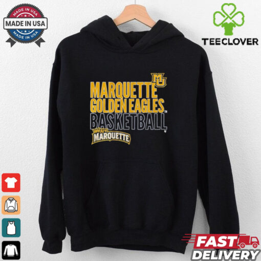 Marquette Basketball Text Logo Overlay Shirt