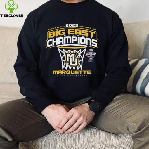 Marquette Golden Eagles 2023 Big East Men’s Basketball Conference Tournament Champions Locker Room T Shirt