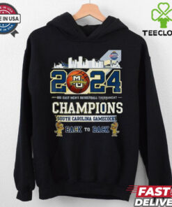 Marquette Golden Eagles 2024 Big East Men’s Basketball Tournament Champions South Carolina Gamecocks Back To Back Shirt