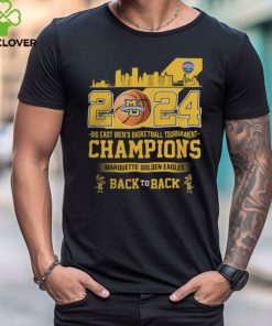 Marquette Golden Eagles Back To Back 2024 Big East Men’s Basketball Tournament Champions City Tee Shirt