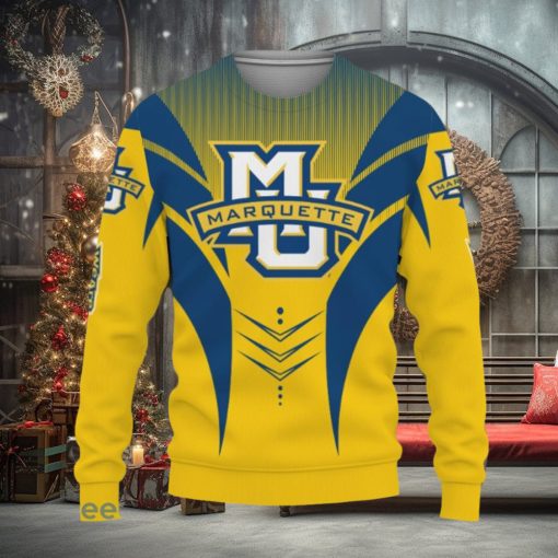 Marquette Golden Eagles Football American Day Sport Teams Champion Ugly Christmas Sweater
