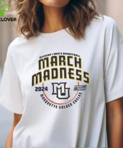 Marquette Golden Eagles Gold 2024 Ncaa March Madness Bound Short Sleeve T Shirt