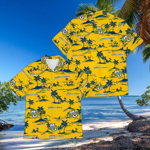 Marquette Golden Eagles Halloween Hawaiian Shirt For Men And Women Gift Beach
