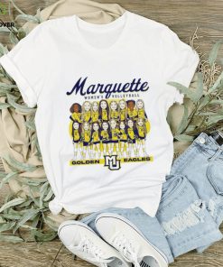 Marquette Golden Eagles women’s volleyball team caricature shirt
