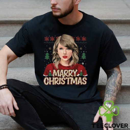 Marry Christmas from Taylor Swift Design T Shirt