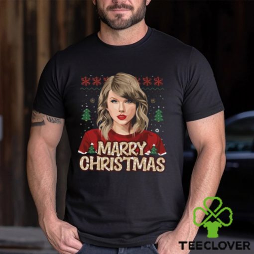 Marry Christmas from Taylor Swift Design T Shirt