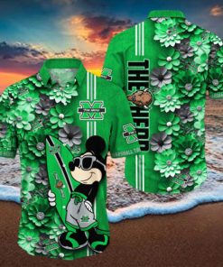 Marshall Thundering Herd Aloha Mick Pattern Hawaiian Shirt For Fans