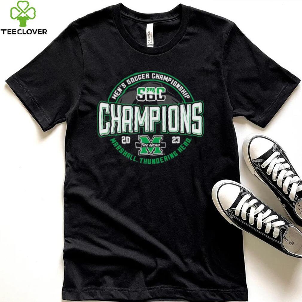 Marshall Thundering Herd Blue 84 2023 Sun Belt Men’s Soccer Conference Tournament Champions T Shirt Marshall Thundering Herd Blue 84 2023 Sun Belt Men’s Soccer Conference Tournament Champions T Shirt