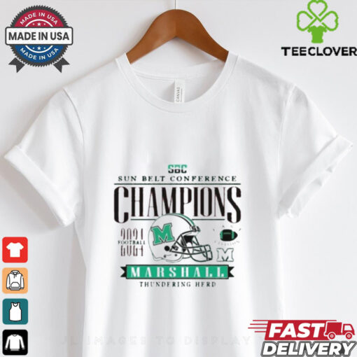 Marshall Thundering Herd Football 2024 Sun Belt Conference East Regular Season Champions Graphic t shirt