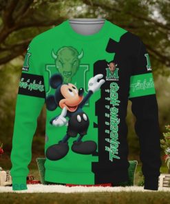 Marshall Thundering Herd Mickey Mouse Champions Football Knitted Christmas Sweater