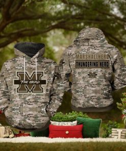 Marshall Thundering Herd NCAA Camo Veteran 3D Printed Hoodie