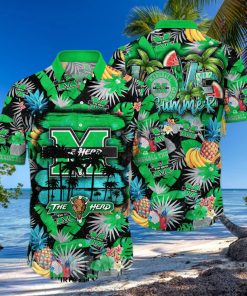 Marshall Thundering Herd NCAA Floral Unisex All Over Print Hawaiian Shirt