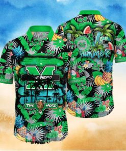 Marshall Thundering Herd NCAA Floral Unisex All Over Print Hawaiian Shirt 1 Marshall Thundering Herd NCAA Floral Unisex All Over Print Hawaiian Shirt