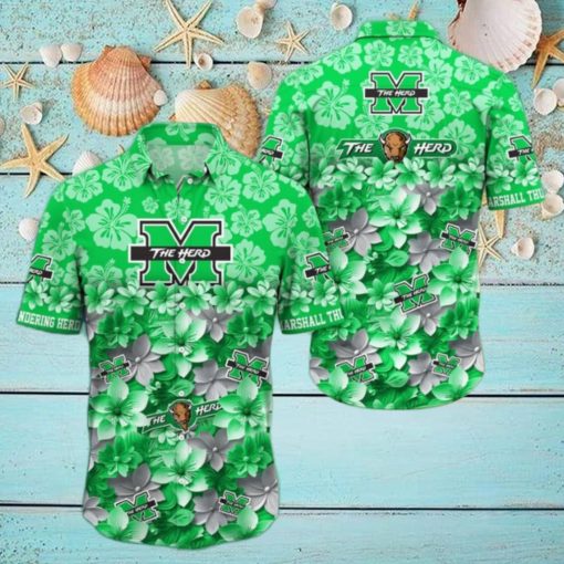 Marshall Thundering Herd NCAA3 Hawaiian Shirt Trending Summer