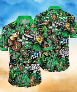 Marshall Thundering Herd Ncaa Mens Floral Special Design Hawaiian Shirt