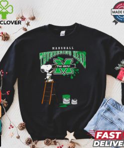 Marshall Thundering Herd Snoopy Painting Shirt