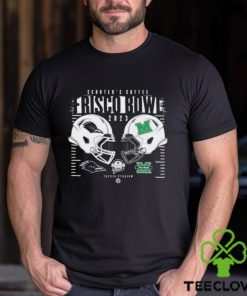 Marshall Thundering Herd vs UTSA Roadrunners Helmet Scooter’s Coffee Frisco Bowl 2023 Toyota Stadium Logo T Shirt 3 Marshall Thundering Herd vs UTSA Roadrunners Helmet Scooter’s Coffee Frisco Bowl 2023 Toyota Stadium Logo T Shirt