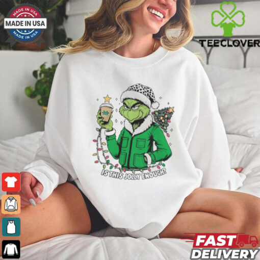Marshall Thundering Herd x Santa Grinch Is This Jolly Enough Merry Christmas Shirt