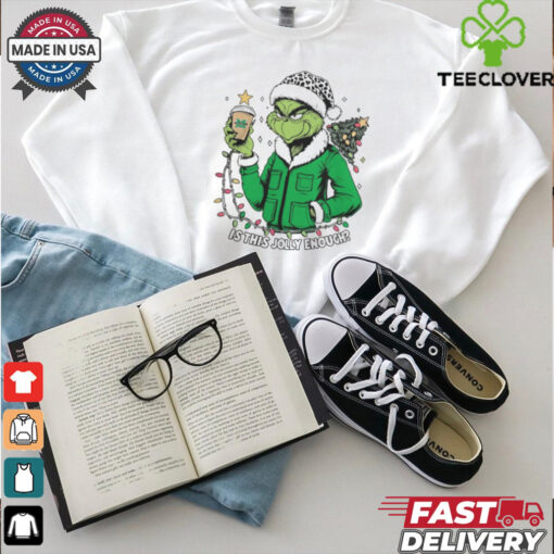 Marshall Thundering Herd x Santa Grinch Is This Jolly Enough Merry Christmas Shirt