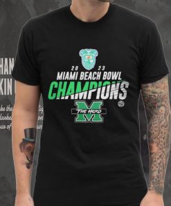 Marshall University 2023 Miami Beach Bowl Champions Shirt Marshall Thundering Herd