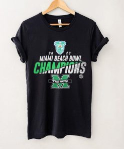 Marshall University 2023 Miami Beach Bowl Champions Shirt Marshall Thundering Herd