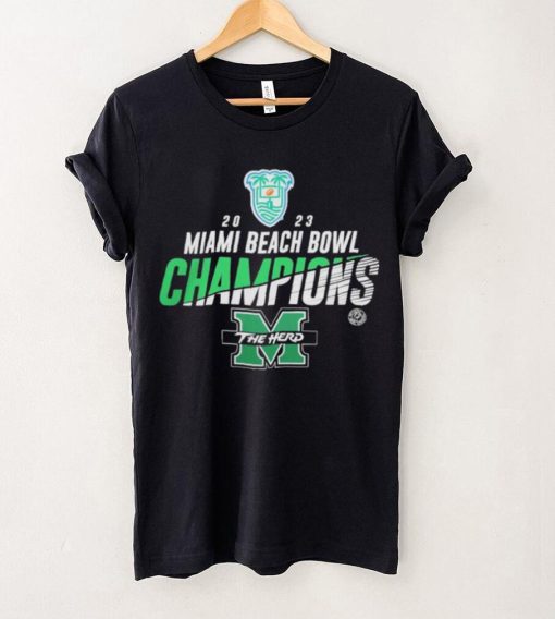 Marshall University 2023 Miami Beach Bowl Champions Shirt Marshall Thundering Herd