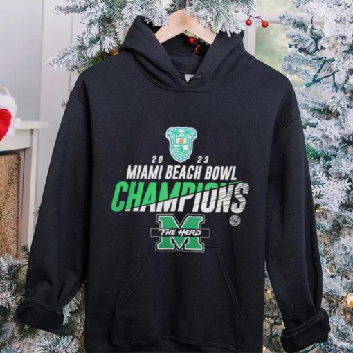 Marshall University 2023 Miami Beach Bowl Champions Shirt Marshall Thundering Herd