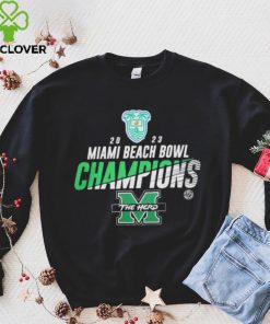 Marshall University 2023 Miami Beach Bowl Champions Shirt Marshall Thundering Herd