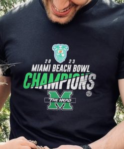 Marshall University 2023 Miami Beach Bowl Champions Shirt Marshall Thundering Herd