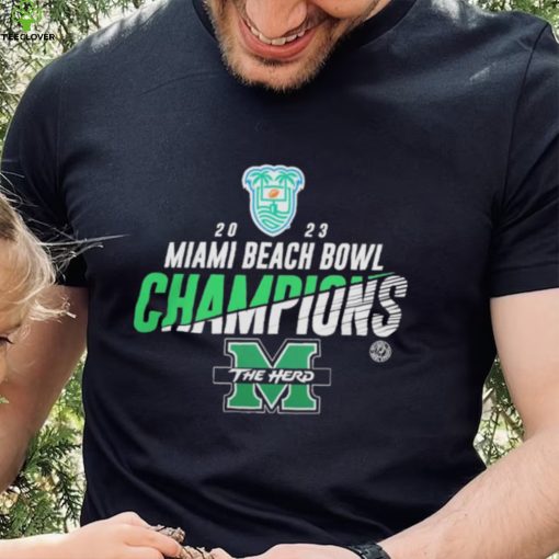 Marshall University 2023 Miami Beach Bowl Champions Shirt Marshall Thundering Herd