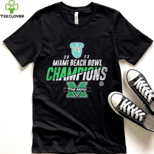 Marshall University 2023 Miami Beach Bowl Champions Shirt Marshall Thundering Herd