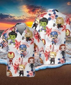 Marvel Avengers 3D Hawaiian Shirt Summer Beach Gift For Men And Women