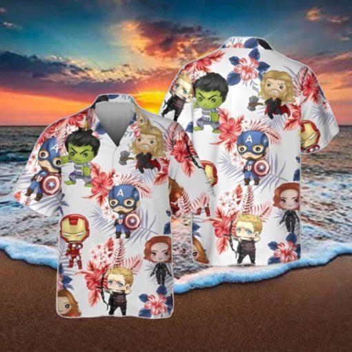 Marvel Avengers 3D Hawaiian Shirt Summer Beach Gift For Men And Women