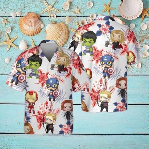 Marvel Avengers 3D Hawaiian Shirt Summer Beach Gift For Men And Women