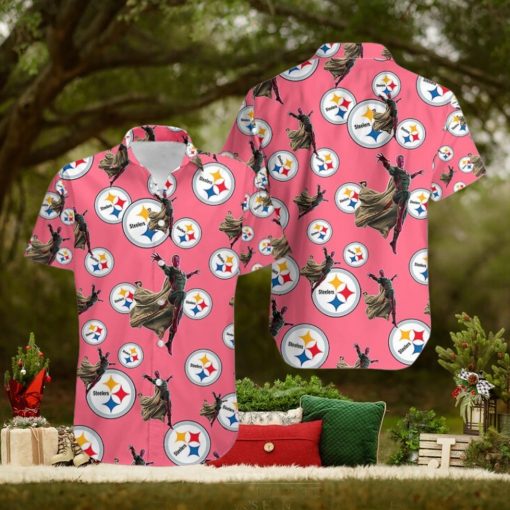 Marvel Avengers Assemble Vision Hawaiian Shirt Womens Outfit Pittsburgh Steelers