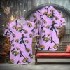 Floral Mickey Mouse Purple Hawaiian Shirt Style