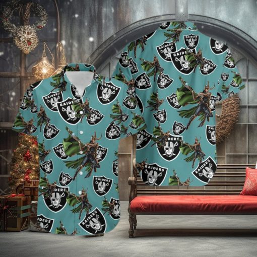 Marvel Avengers Clothes Loki Family Hawaiian Shirts Oakland Raiders