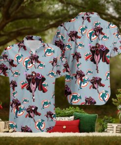 Marvel Avengers Clothing Wanda Maximoff Hawaiian Shirts For Sale Miami Dolphins Nfl